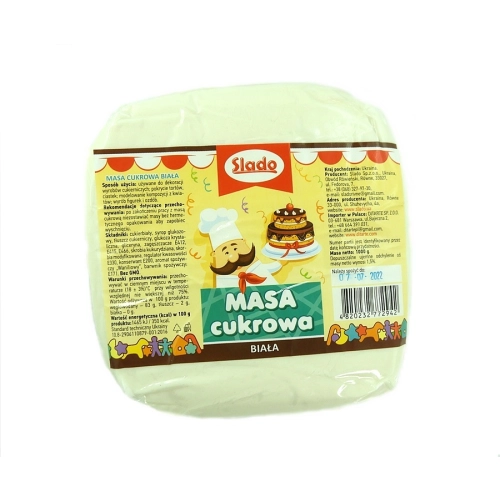 Masa cukrowa lukier plastyczny do dekoracji tortu ciast urodziny kolor biały 1kg